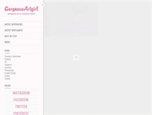 Tablet Screenshot of gorgeousartgirl.com